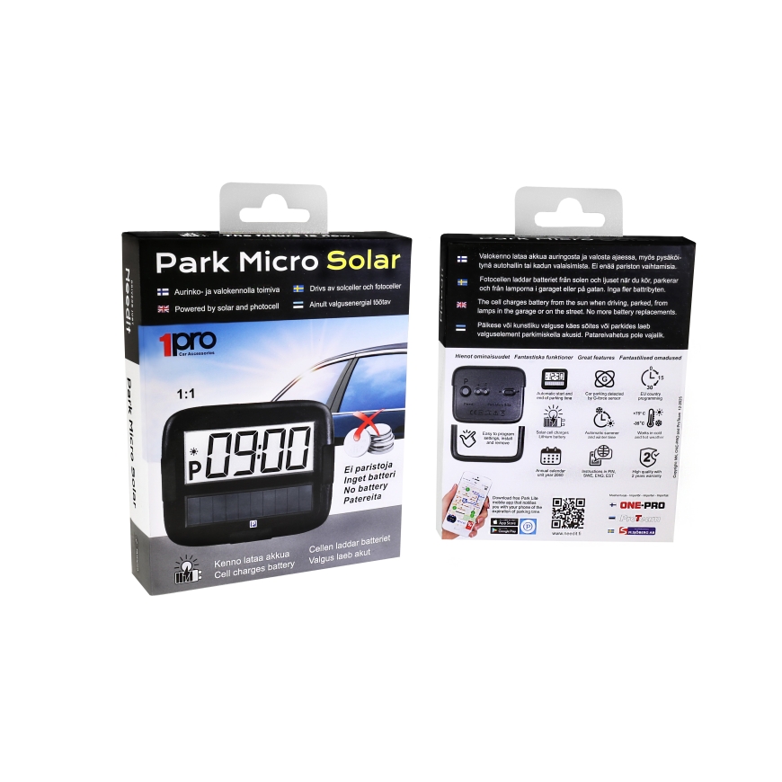 Needit Park Micro Solar elektroniskā stāvvietas diska – 4