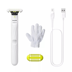 Philips Norelco OneBlade QP1924/24 bikinio zonos skustuvas „Wet & Dry“ Balta