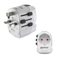 Hama 00223477 power plug adapter Modular Type C (Europlug)+Type F White