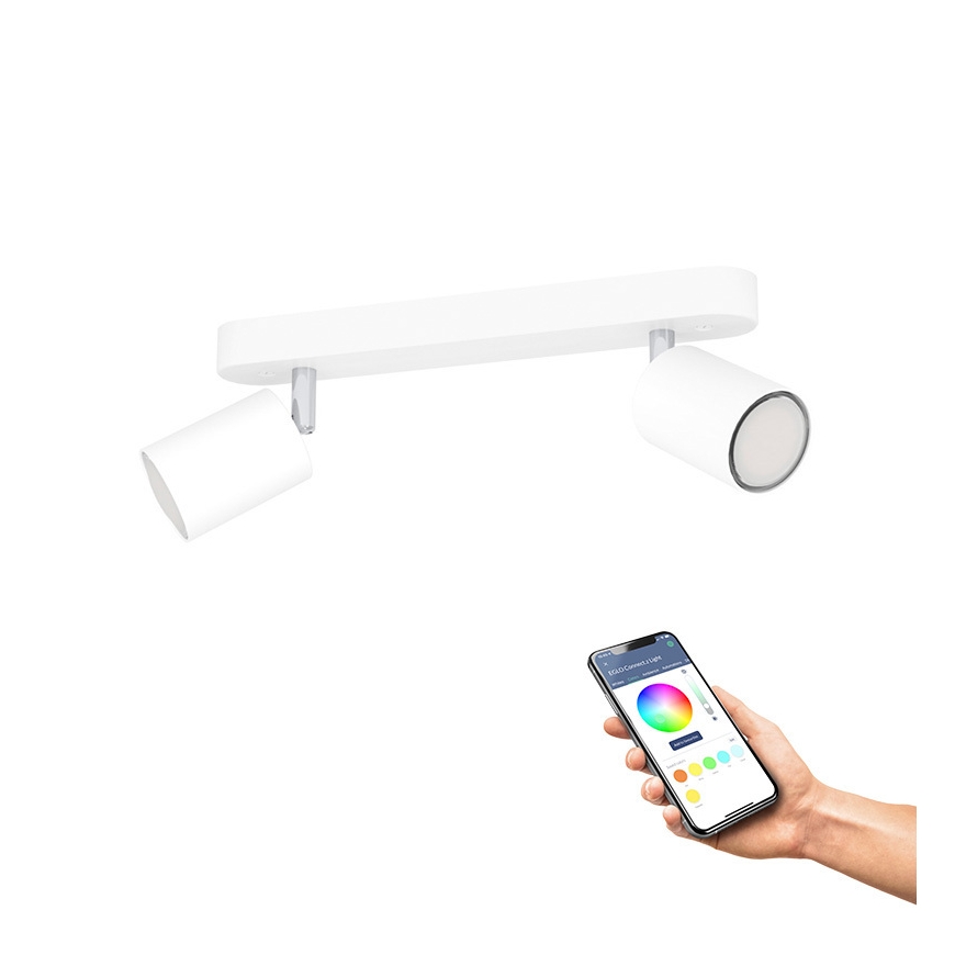 Eglo Adfira-Z Spotti smart ceiling light, white, 2 light sources – 3