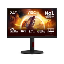 AOC G4 24G4ZR tietokoneen litteä näyttö 60,5 cm (23.8") 1920 x 1080 pikseliä Full HD LED Musta, Puna
