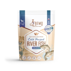 BEMO aukstā presēta upju zivju mono - sausais barības suns - 1kg