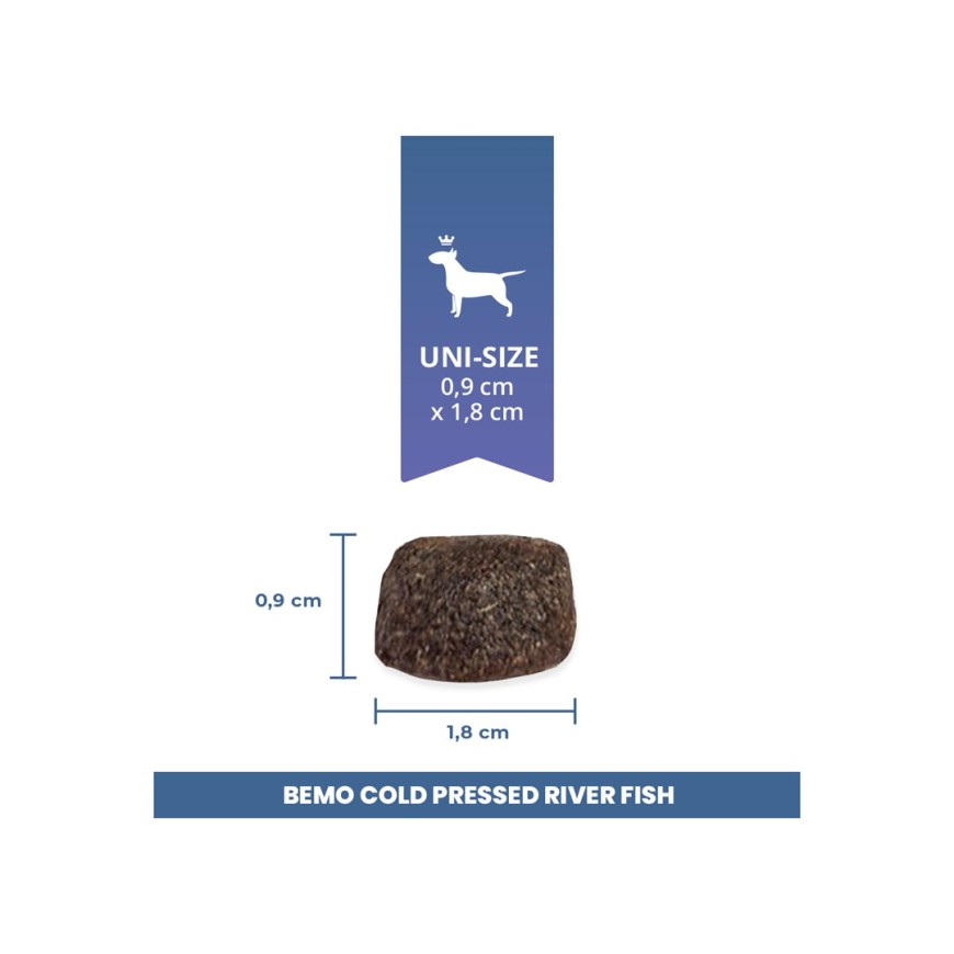 BEMO aukstā presēta upju zivju mono - sausais barības suns - 1kg – 2