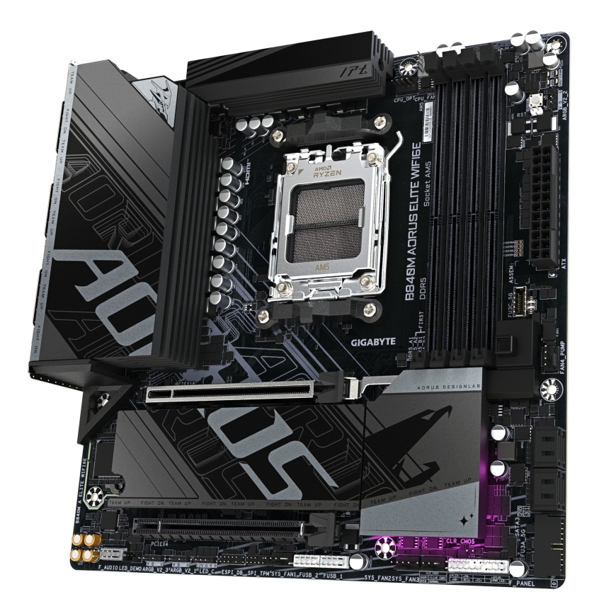 GIGABYTE B840M AORUS ELITE WIFI6E AMD B840 Socket AM5 Микро ATX – 4