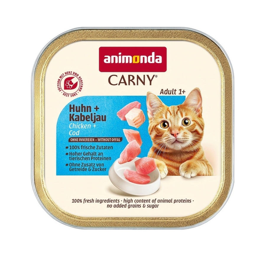 ANIMONDA Carny Adult Chicken and cod - wet cat food - 85g