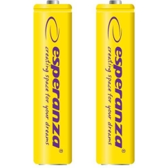 Esperanza Įkraunamos Geltonos AAA / R03 1000mAh 2 vnt.
