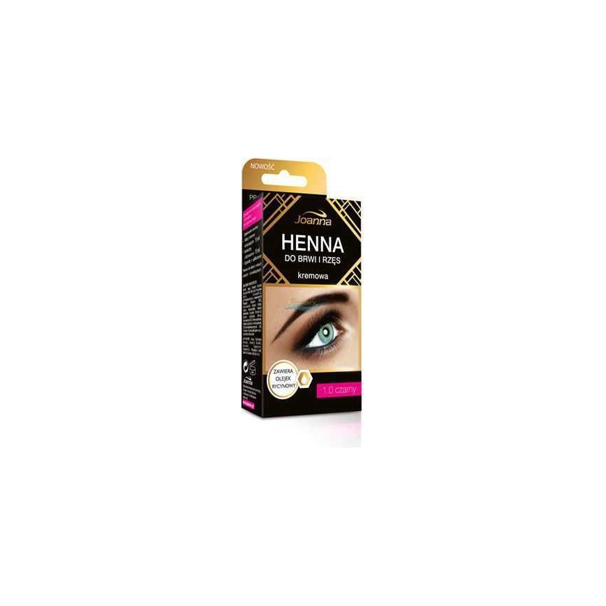 Joanna Joanna Henna antakiams ir blakstienoms kreminė nr 1.0 juoda 15 ml