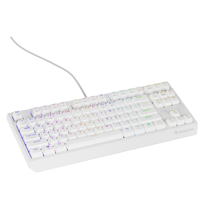 GENESIS Thor 230 TKL tastatūra Speļu USB QWERTY Amerikāņu angļu valoda Balts – 3