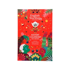 English Tea Shop Luomu Iso Teejoulukalenterikirja, punainen 25pss (6 x 50g)