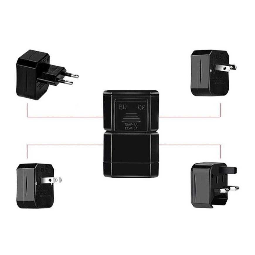 iKaku KSC-174 Multi Power Plug adapter from/to UK 3pin - Euro 2pin - U
