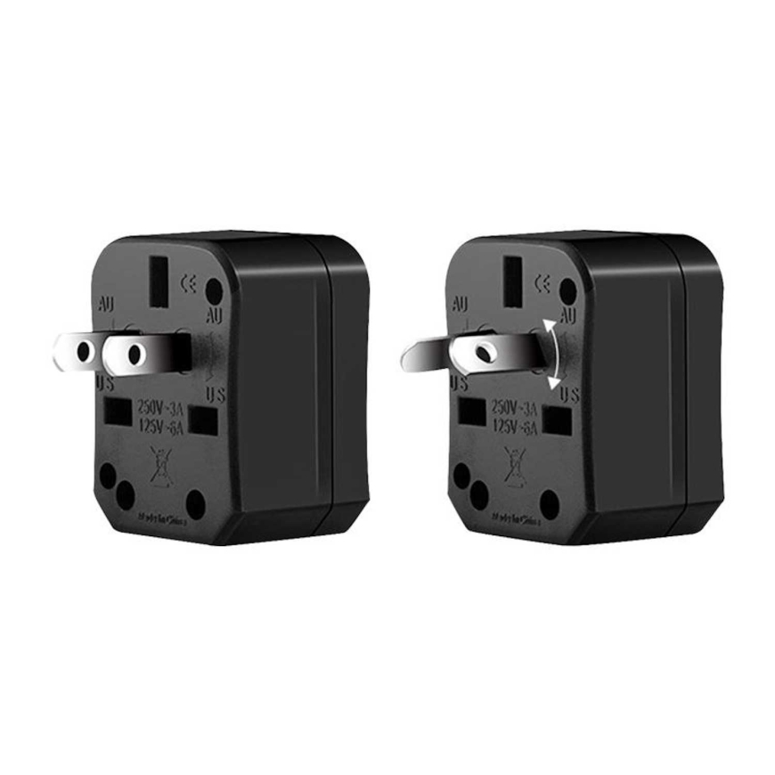 iKaku KSC-174 Multi Power Plug adapter Suurbritanniast 3pin - Euro 2pin - U – 5