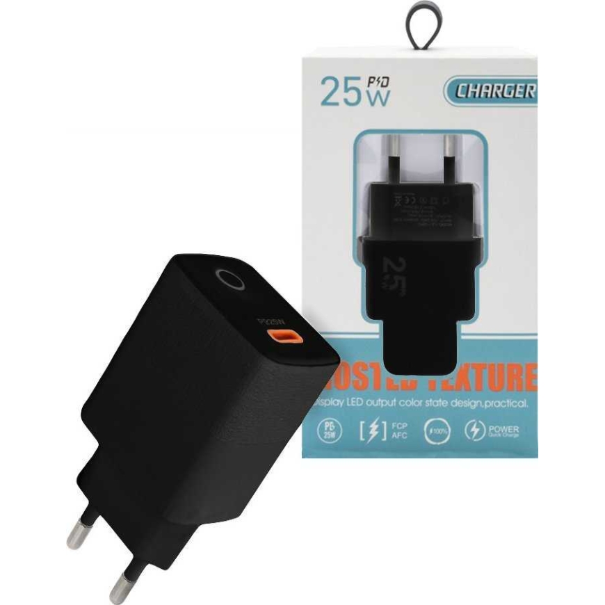 Vega PAX 25W PD USB-C Melnais