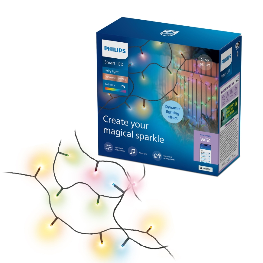 Philips Smart Lighting jõulutuled RGBIC Type-C, 20 m