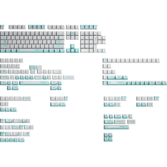 Hyte Firefly Keycap Set PBT (white/turquoise)