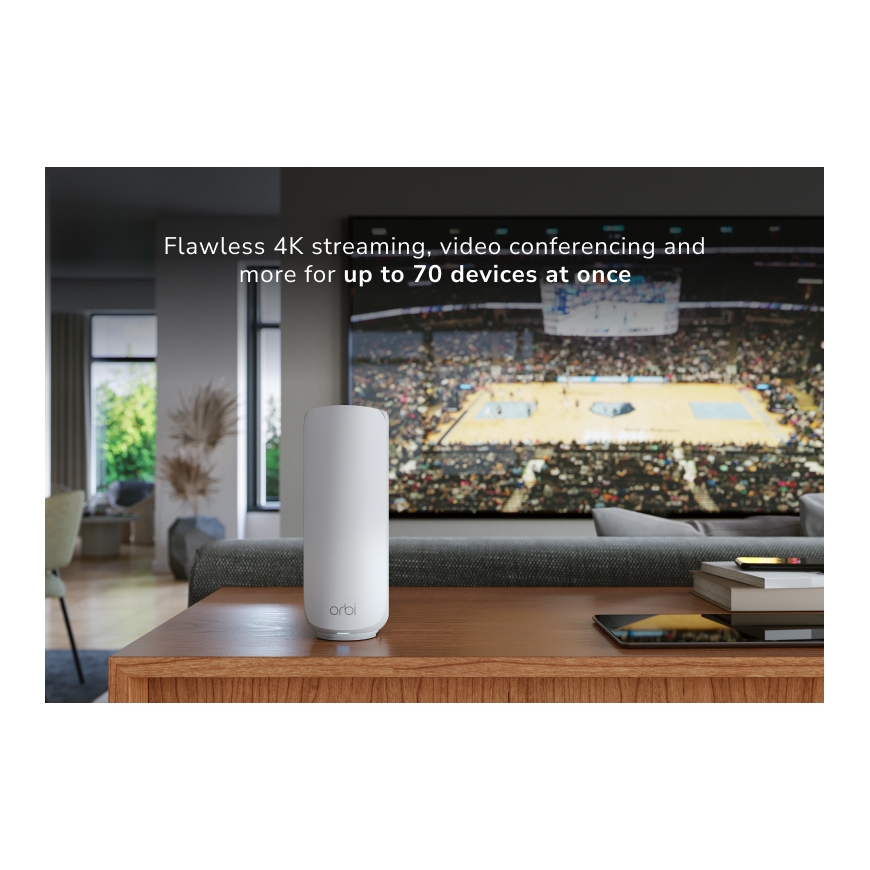 NETGEAR Orbi 370 Двухдиапазонный (2,4Ггц/5Ггц) Wi-Fi 7 (802.11be) Белый 2 Внутренний – 2