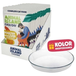 Animal Island Everyday Poultry maksan kanssa hyytelössä, laatikko - märkä kissanruoka - 12x85g