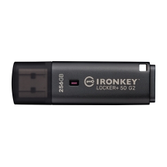 Kingston Technology IronKey Locker+ 50 G2 USB флеш накопитель 256 GB USB тип-A 3.2 Gen 1 (3.1 Gen 1) Черный
