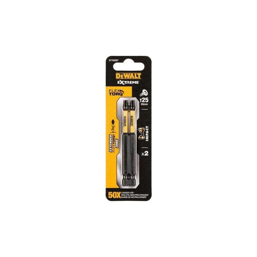DeWALT Dewalt DEWALT IMPACT BIT TORX T25x89mm /2vnt.
