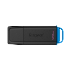 Kingston Technology DataTraveler 128 Gt:n muistitikku, USB 3.2, Gen 1, Exodia, musta/sininen