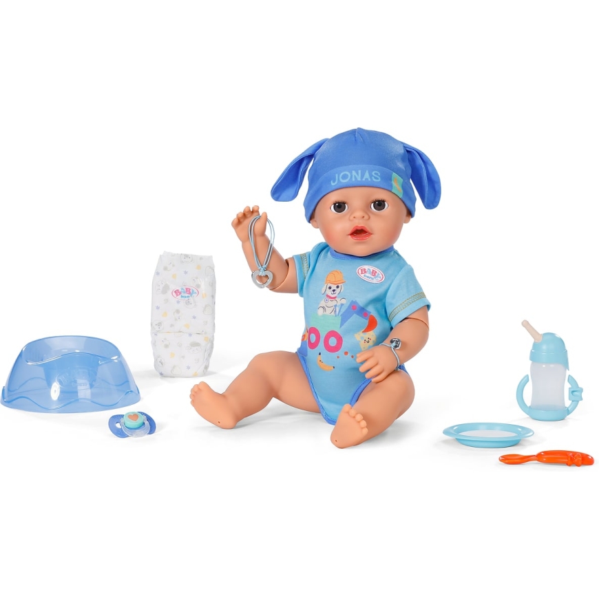 BABY born Jonas Click & Play nukk, 43 cm – 2