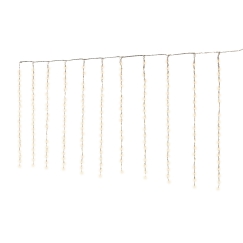 Lumineo Snowfall decorative light string for balcony, warm white, suitable for indoor and outdoor use