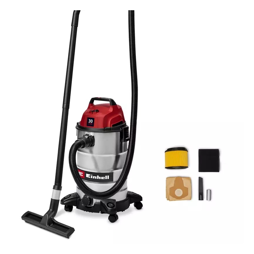 Einhell TC-VC 3055 S 30 Л Цилиндрический пылесос Сухая и влажная уборка 950 Вт Пылесборник
