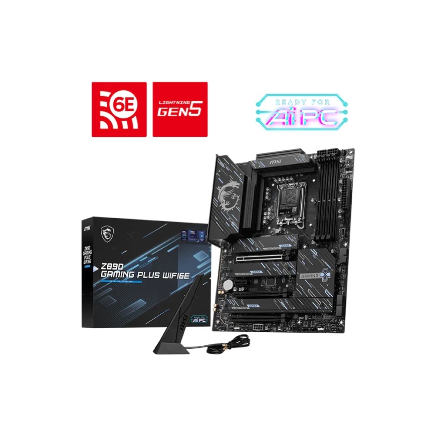 Mātesplates MSI Z890 GAMING PLUS WIFI6E Intel Z890 LGA 1851 (Socket V1) ATX