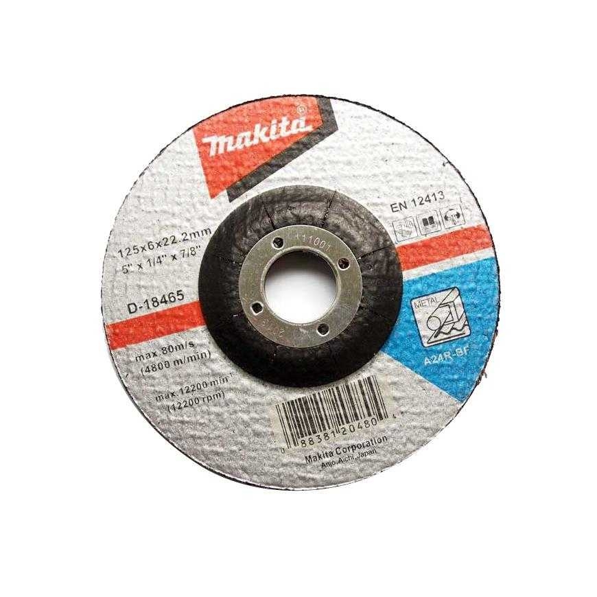 Makita Kovertti Metalli Hiomalevy 125x22.2x6.0mm (D-18465)