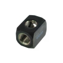 Alphacool Distribucinis jungiklis 3-nivelių 1/4" juodas Alphacool Distribucinis jungiklis 3-nivelių 1/4" juodas