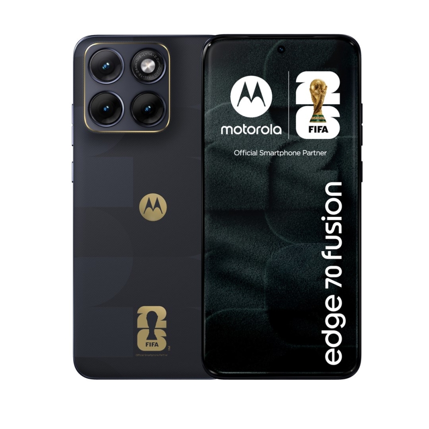 Motorola edge 70 fusion FIFA Edition 17.2 см (6.78") Dual SIM Android 16.0 5G USB Type-C 8 ГБ 256 ГБ 5200 мАч Черный