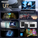 Hisense 75U7DSE телевизор 190,5 cm (75") 4K Ultra HD Smart TV Wi-Fi Черный, Серый Hisense 75U7DSE телевизор 190,5 cm (75") 4K Ultra HD Smart TV Wi-Fi Черный, Серый