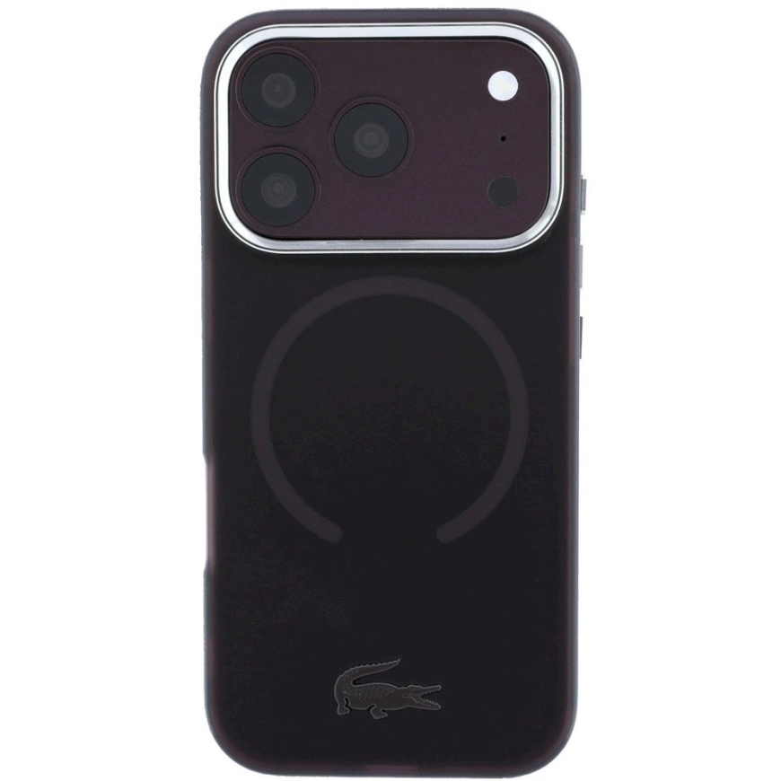 Чехол Lacoste IML замороженный MagSafe для iPhone 18 Pro Max / 17 Pro Max / бордового цвета – 3