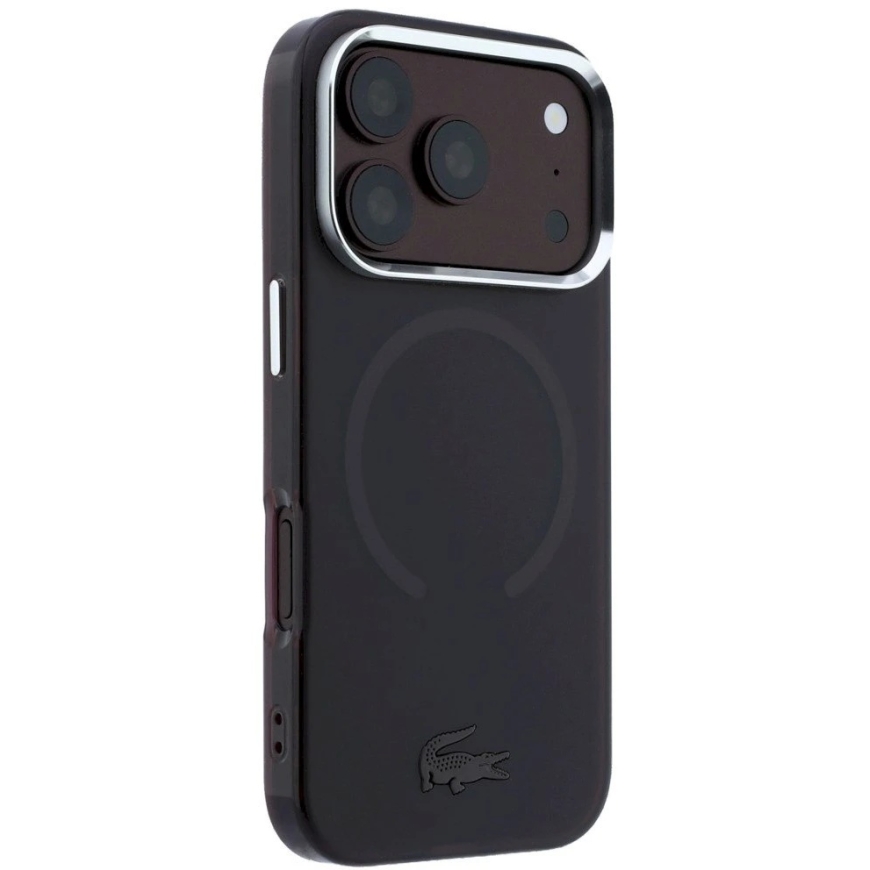 Lacoste IML jäätynyt MagSafe-kotelo iPhone 18 Pro Max / 17 Pro Max:lle / burgundinpunainen väri – 4