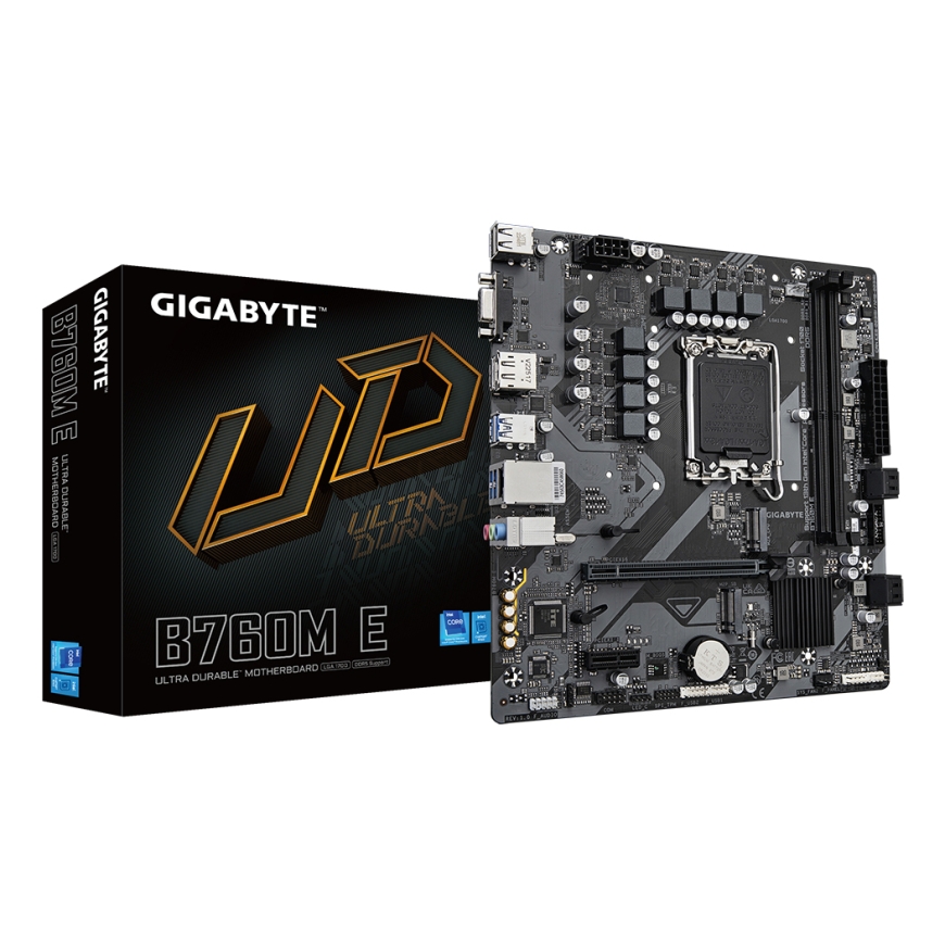 GIGABYTE B760M E mātes plate Intel
