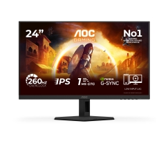 AOC G4 24G4ZRE tietokoneen litteä näyttö 60,5 cm (23.8") 1920 x 1080 pikseliä Full HD LED Musta, Pun