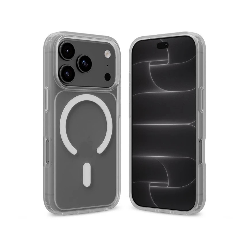 Vāciņš iPhone 18 Pro / 17 Pro, balts Crong Hybrid Matte Magnetic – 2