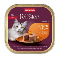 ANIMONDA Vom Feinsten Pieaugušo pate vistas un tītara - mitrā kaķu barība - 85g