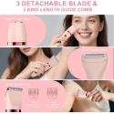 Veet Scttomon elektriskais 3 vienā sieviešu trimmeris IPX7, bikini, sejai, ķermenim, USB-C Veet Scttomon elektriskais 3 vienā sieviešu trimmeris IPX7, bikini, sejai, ķermenim, USB-C