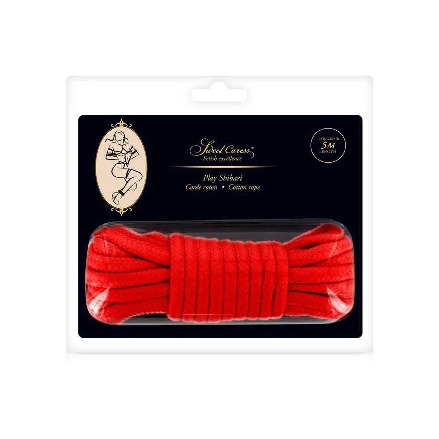 Sweet Caress SM BONDAGE ROPE Punane 5M (suurus: T1) – 2