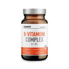 ICONFIT B-vitamiini kompleks (B1 - B12), 90 kapslit