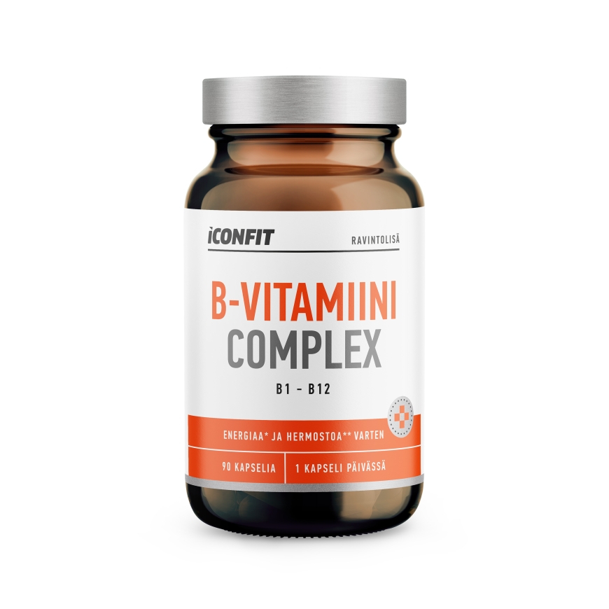 ICONFIT B vitaminų kompleksas (B1 - B12), 90 kapsulių