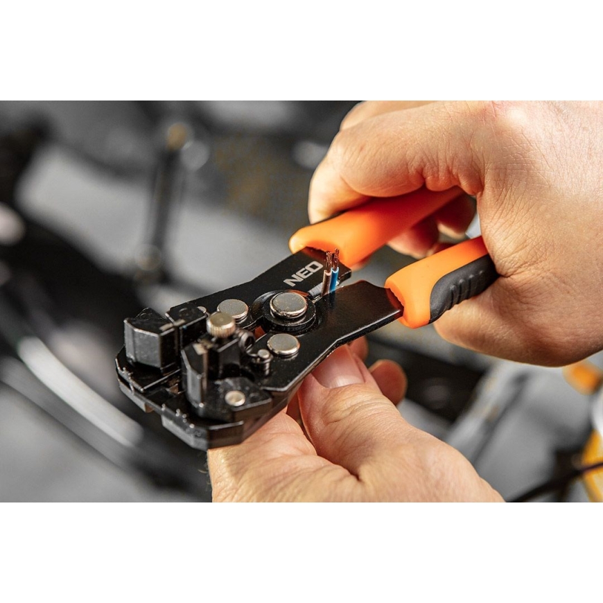 NEO TOOLS Automatic Wire Stripper, 200 mm, Front Stripping – 5