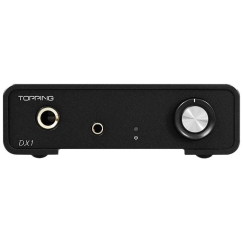 Topping DX1 II BK - Kompakts USB DAC un austiņu pastiprinātājs, melns