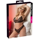 Cottelli Curves Bra and String black 2XL Cottelli Curves Bra and String black 2XL