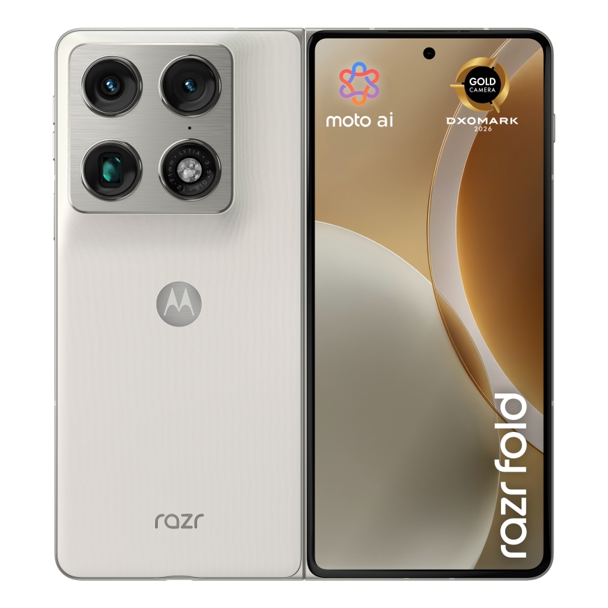 Motorola razr fold 20,6 cm (8.09") Kaksik-SIM Android 16.0 5G USB tüüp-C 16 GB 512 GB 6000 mAh Valge