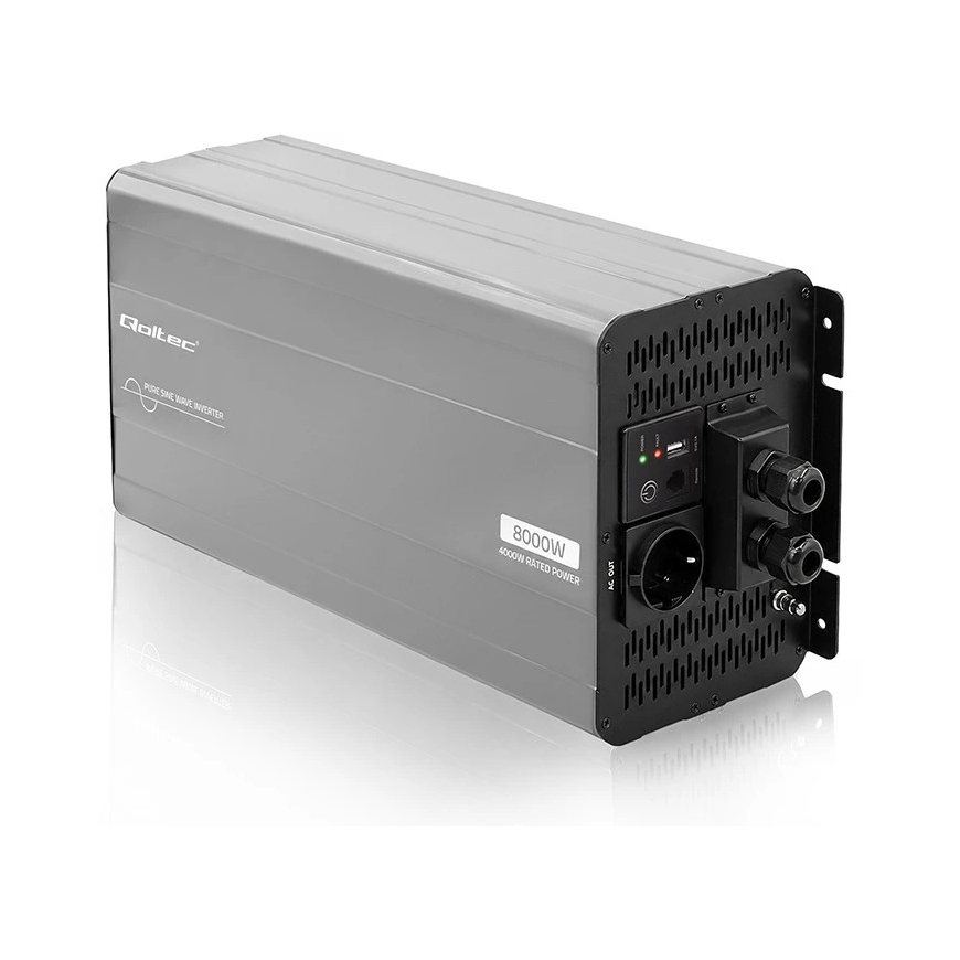 Qoltec puhas sinuslaine | 12V kuni 230V | 4000/8000W – 5