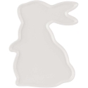 Hare dish 23x17x1,5 cm cream porcelain Hare dish 23x17x1,5 cm cream porcelain