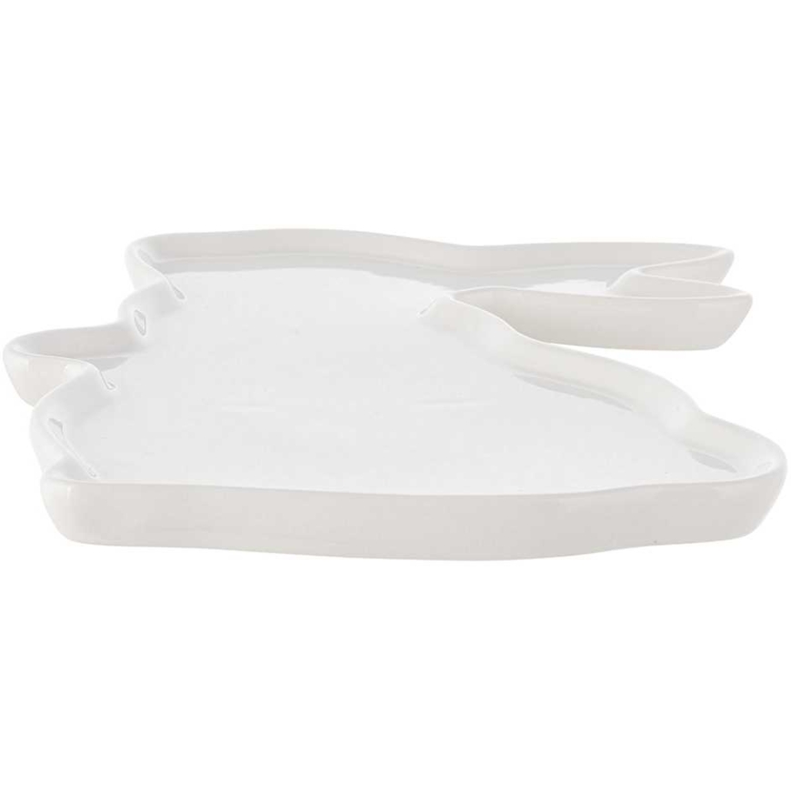 Jänislautanen 23x17x1,5 cm kerma posliinia – 2