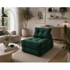 WOBA beanbag mattress – bottle green