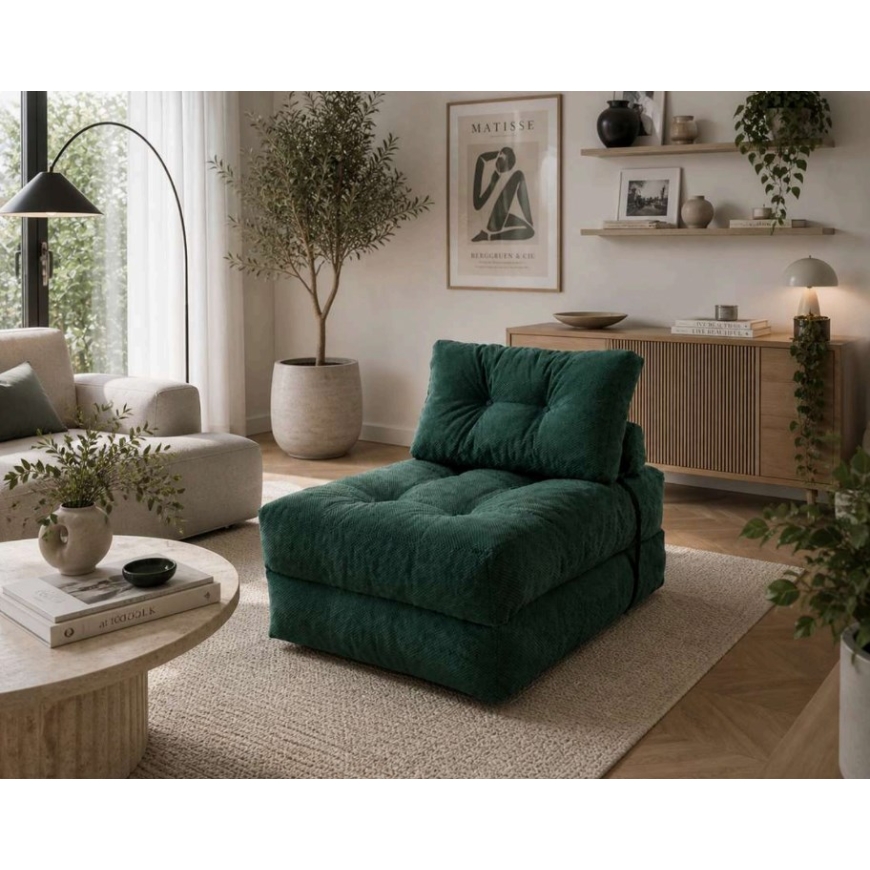 WOBA beanbag-matto – pullovihreä
